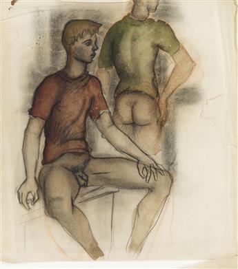 AVEL DE KNIGHT (1923 - 1995)  Three drawings.